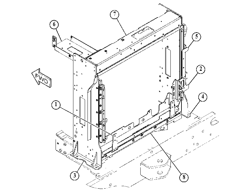 FRAME GP-RADIATOR 5077539 CAT