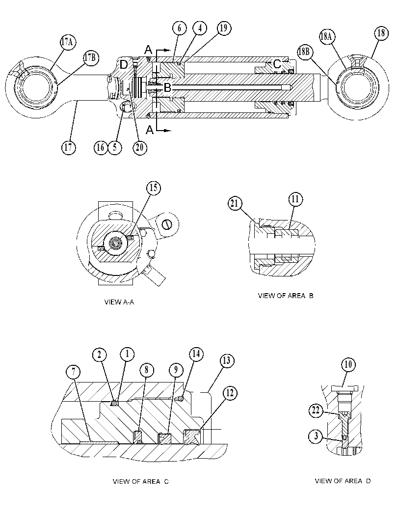 CYLINDER GP-BULLDOZER TILT 4574025 CAT