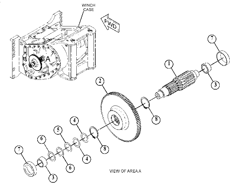 GEAR GP-WINCH 5156431 CAT