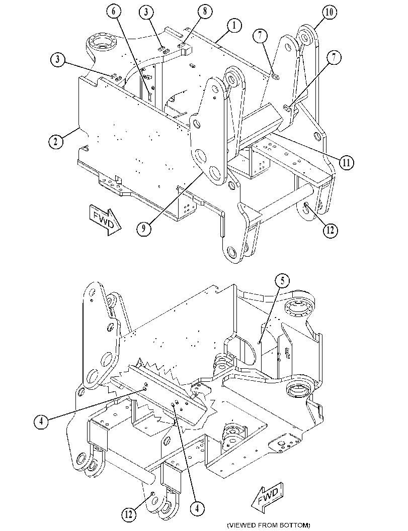 FRAME AS-FRONT 4364012 CAT
