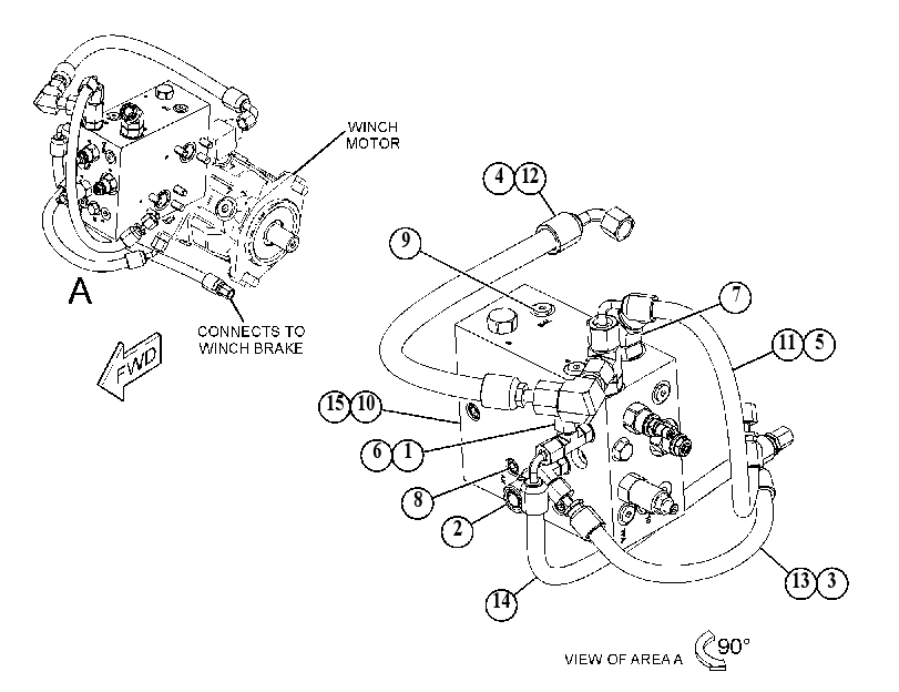 VALVE & LINES GP-WINCH 5156426 CAT