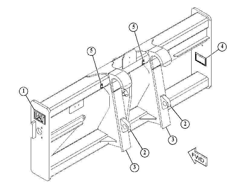 FRAME GP-FORK 5273391 CAT