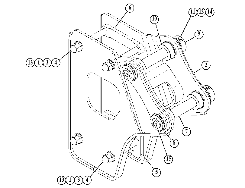 MOUNTING GP-HAMMER 5233107 CAT