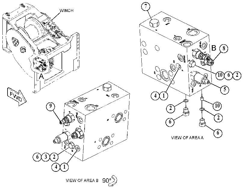 VALVE GP-WINCH CONTROL 5232034 CAT