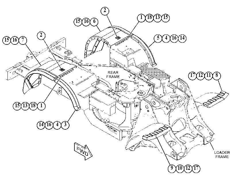 KIT-FENDER 4905652 CAT