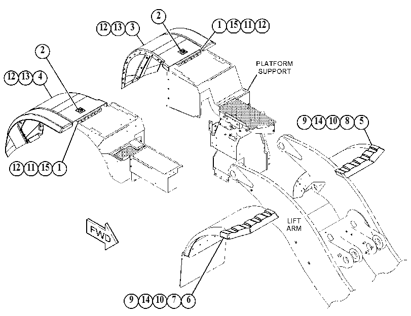 KIT-FENDER 4905654 CAT