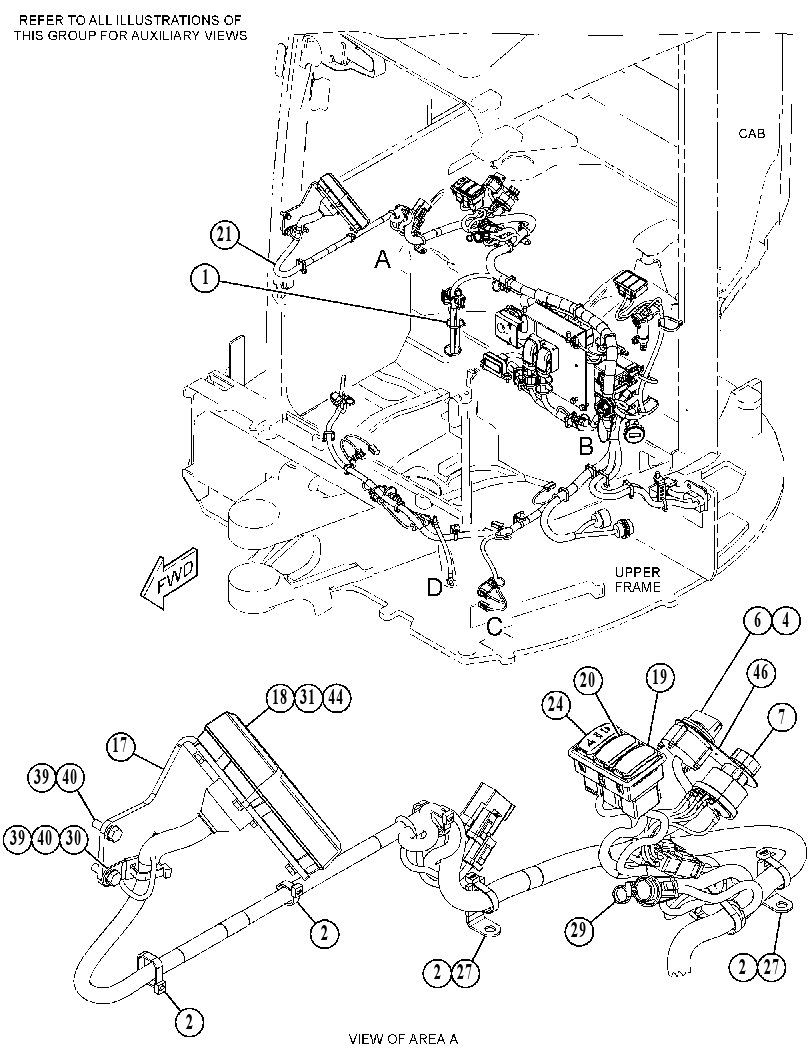 Проводка консоли 4614597 CAT