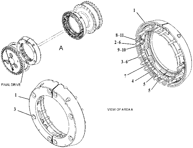 MOUNTING GP-FINAL DRIVE 4361781 CAT