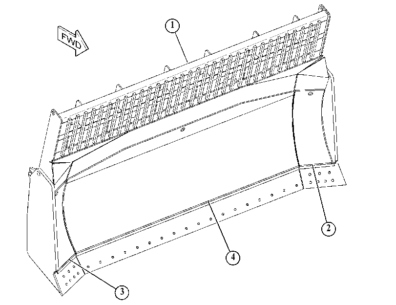 BLADE AS-SEMI-UNIVERSAL 1663510 CAT