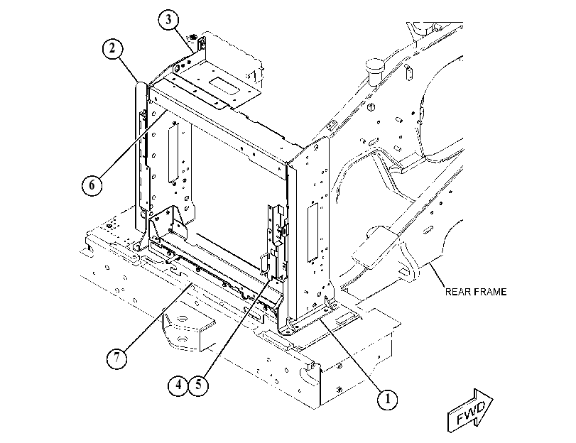 FRAME GP-RADIATOR 5030259 CAT