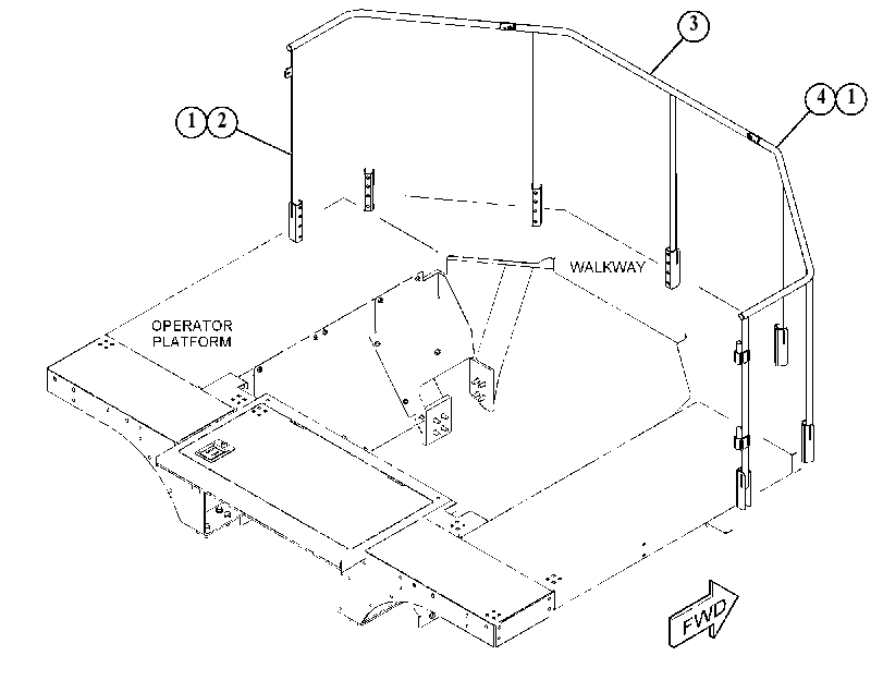 GUARDRAIL GP 5053542 CAT