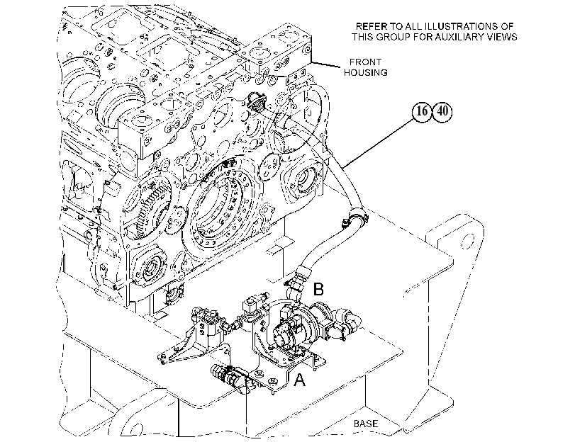 Насос предпусковой смазки 4870239 CAT