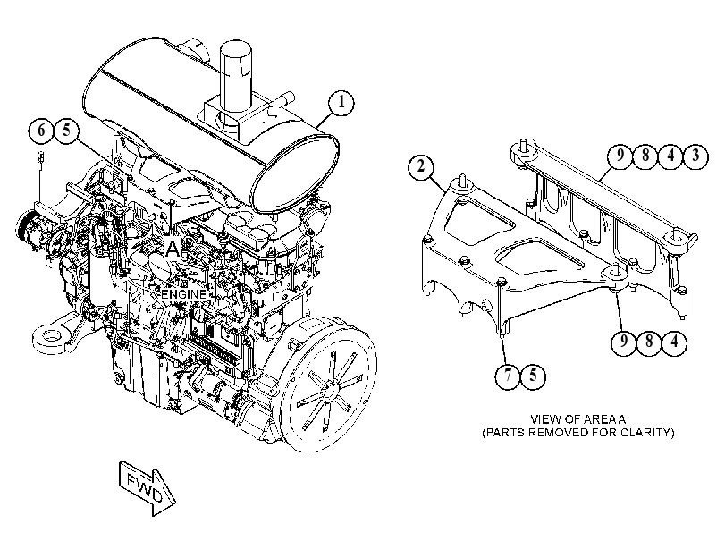 MUFFLER & MOUNTING GP 3650348 CAT