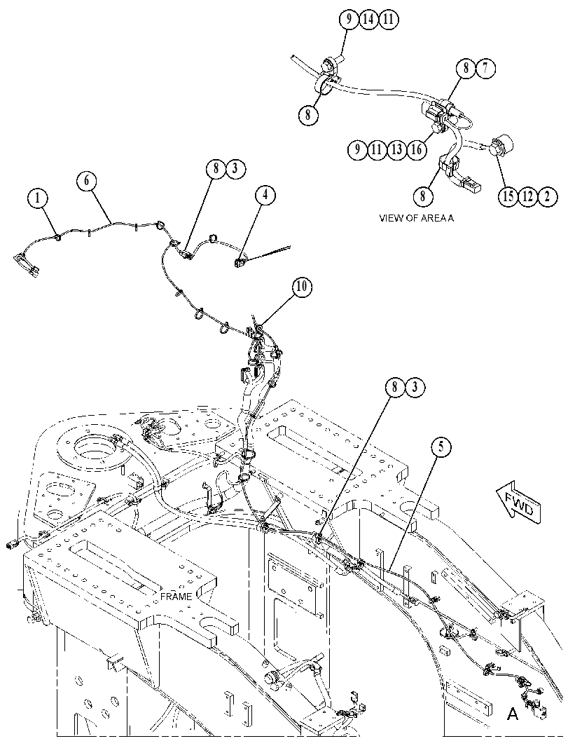 WIRING GP-AXLE OIL COOLER 5094253 CAT