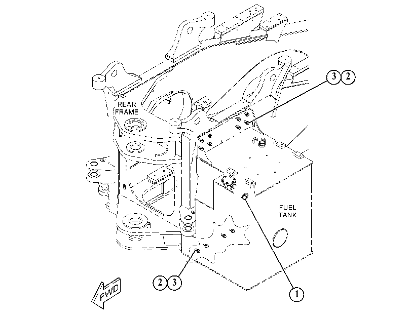 MOUNTING GP-TANK 3475168 CAT