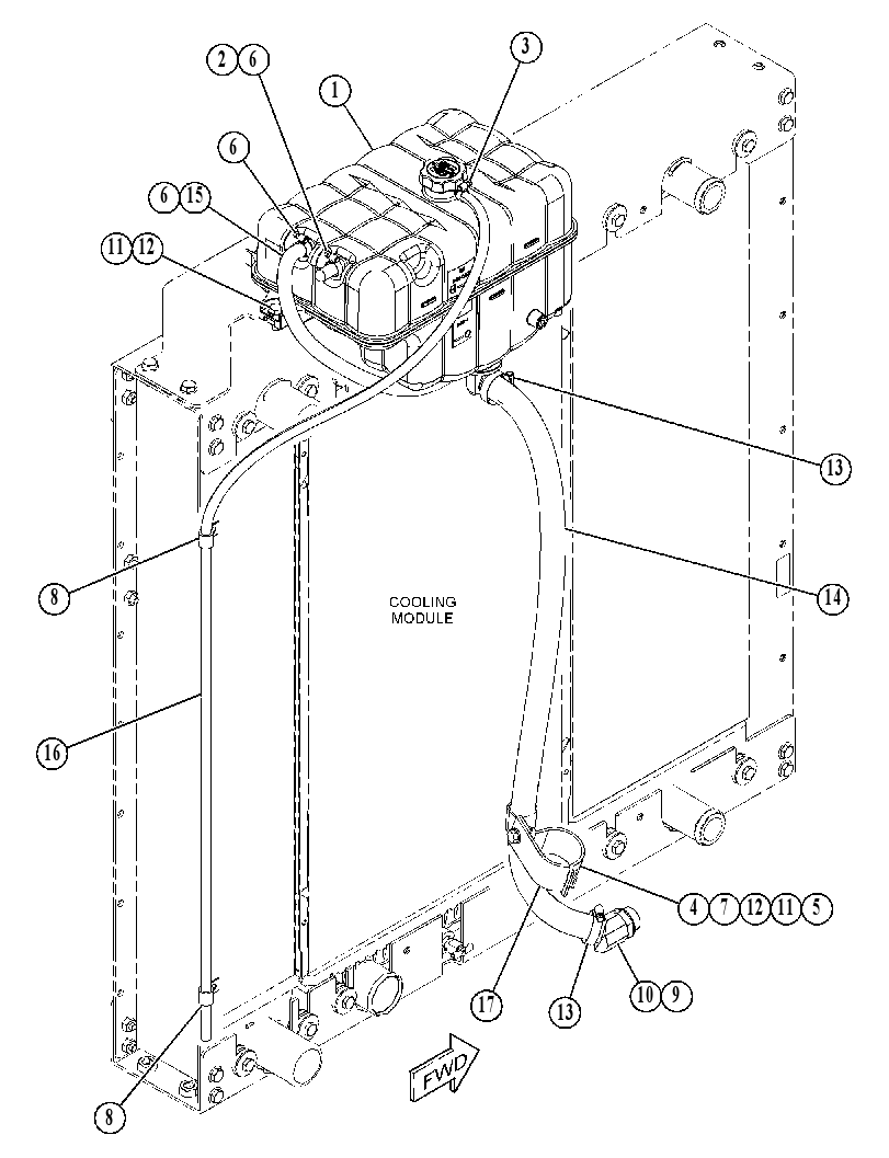 TANK & MTG GP-COOLANT 4688800 CAT