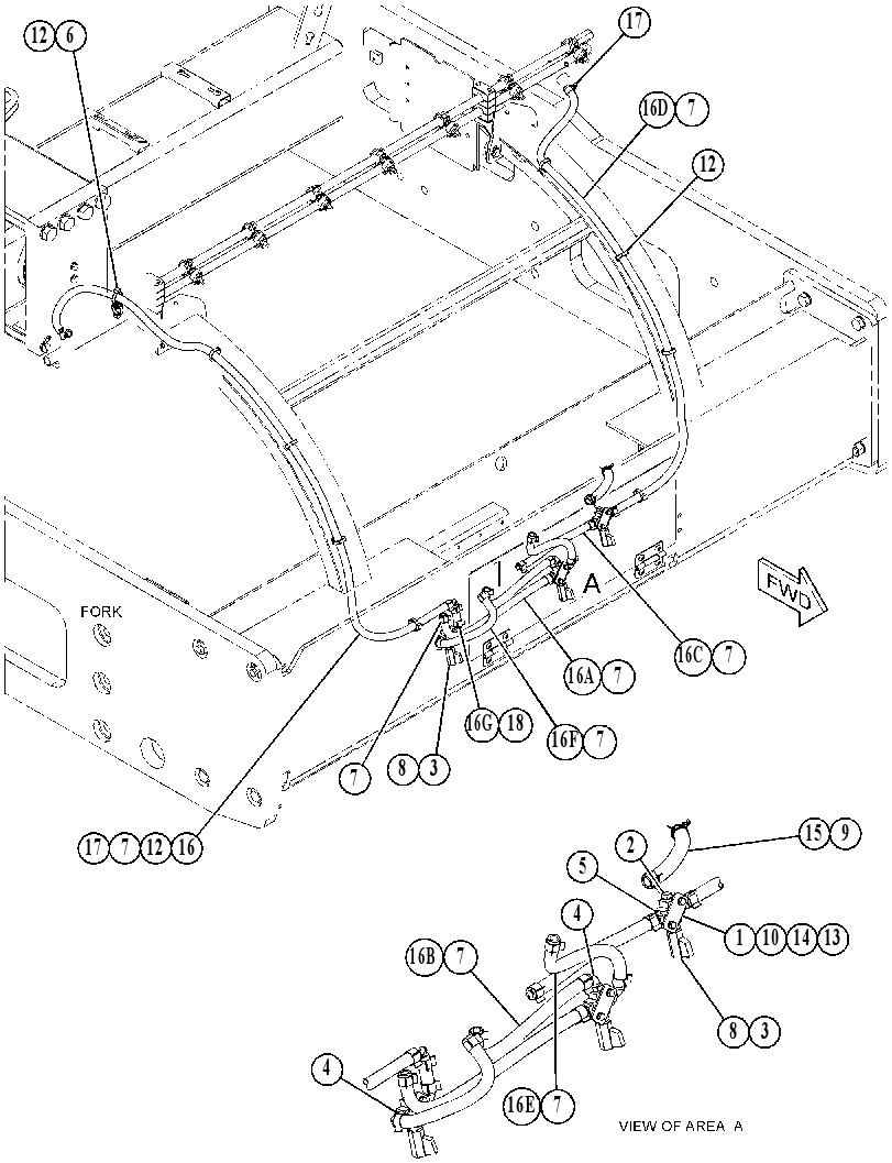 LINES GP-SPRAY BAR 4979257 CAT
