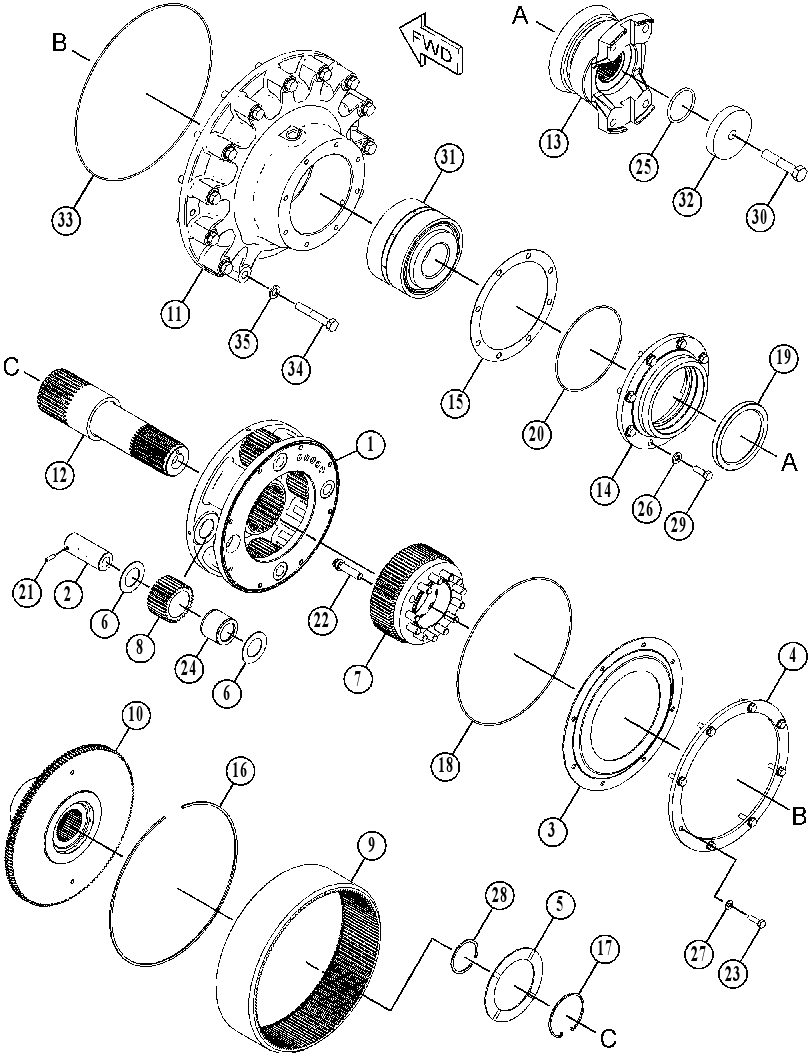 GEAR GP-INPUT TRANSFER 3882675 CAT