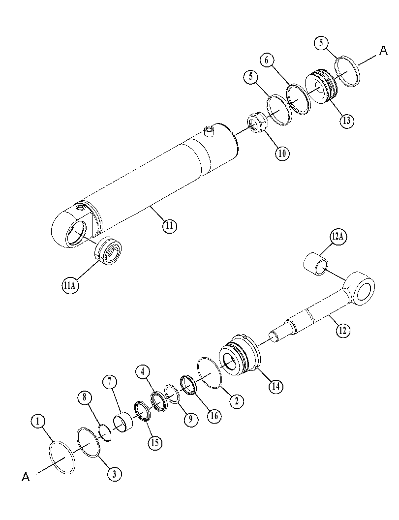 CYLINDER GP-UNDERCARRIAGE 5012553 CAT