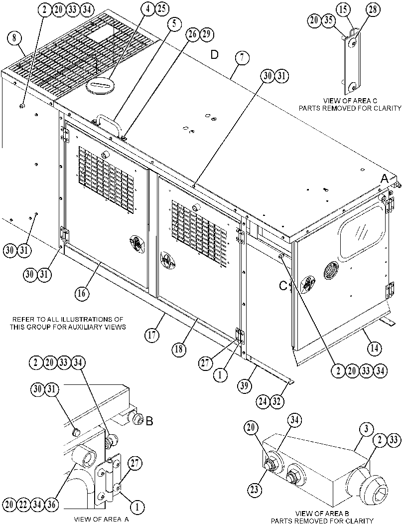 ENCLOSURE GP-GENSET 5223147 CAT