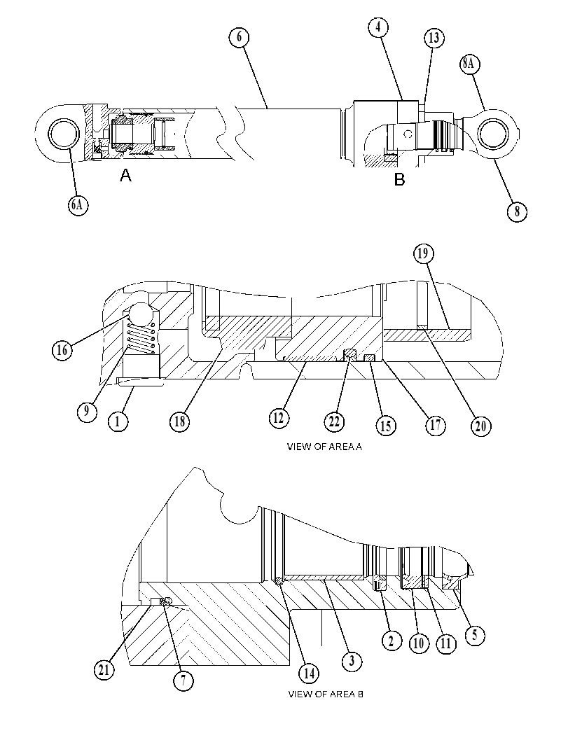 Цилиндр рукояти 1184978 CAT