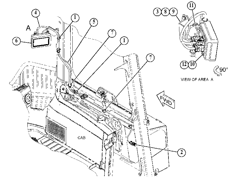MONITOR & MOUNTING GP 4887637 CAT