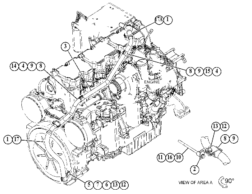 Система отвода газов 4643504 CAT