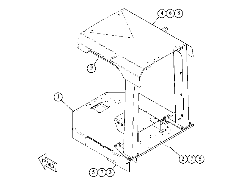 Площадка оператора 5025006 CAT