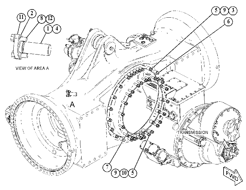 MOUNTING GP-BEVEL GEAR & XMSN 5117780 CAT