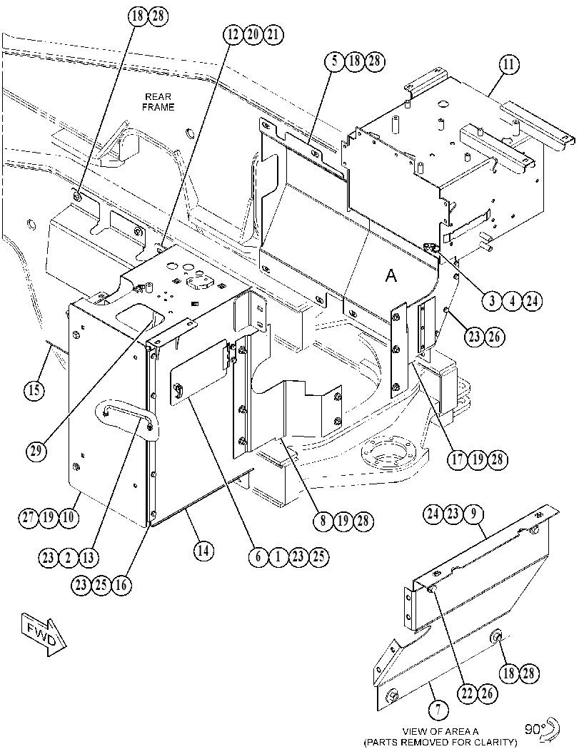 GUARD GP-ARTICULATION 3885839 CAT