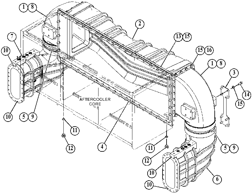 LINES GP-AFTERCOOLER AIR 2935007 CAT