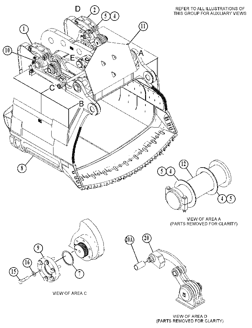 BUCKET GP-DIPPER 4621434 CAT