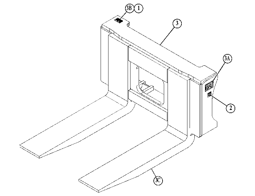 FORK GP-BLOCK HANDLING 4605270 CAT