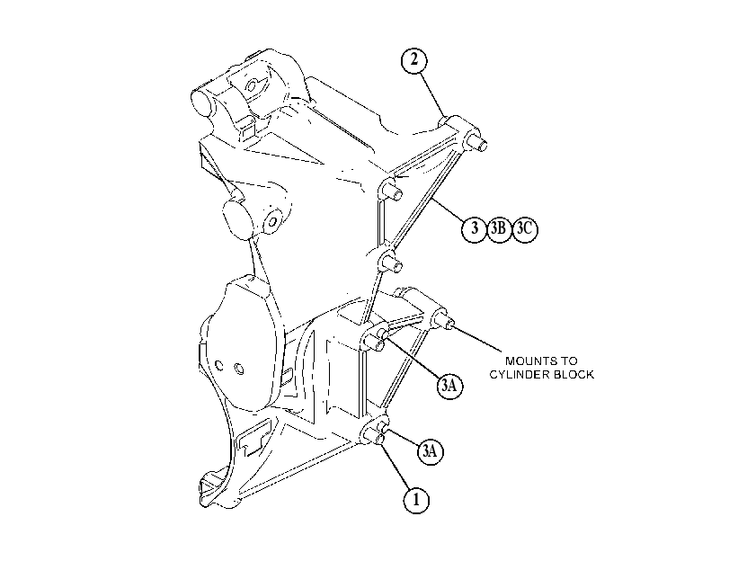 Крепление привода вентилятора 5089763 CAT