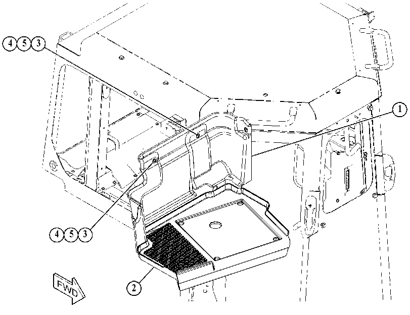 Крышка кабины 5249087 CAT