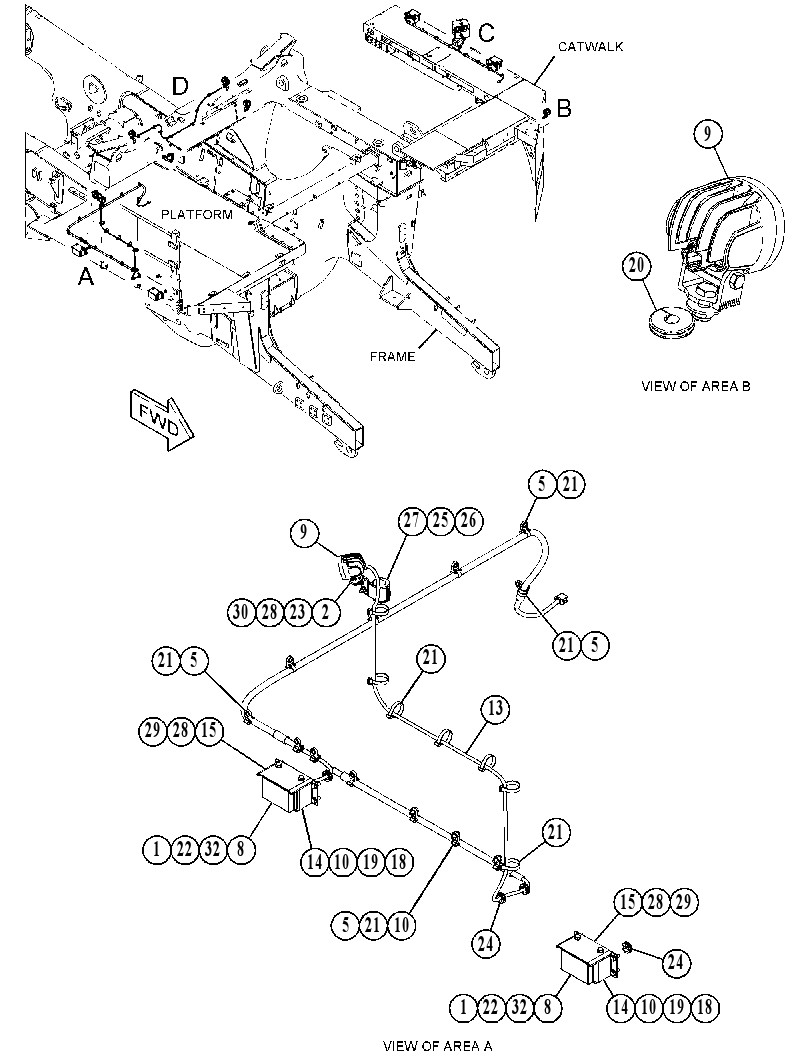 Проводка освещения 4819800 CAT