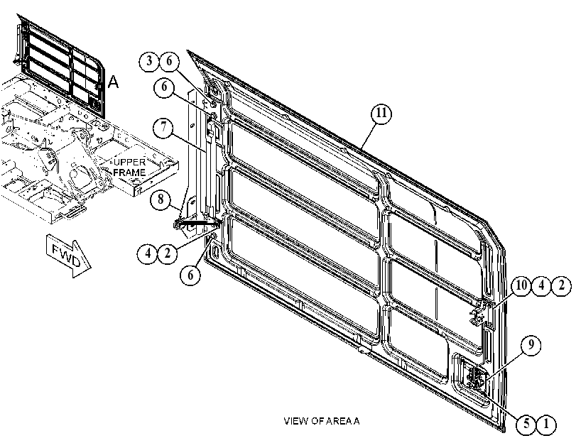 DOOR GP-HOOD 5267559 CAT