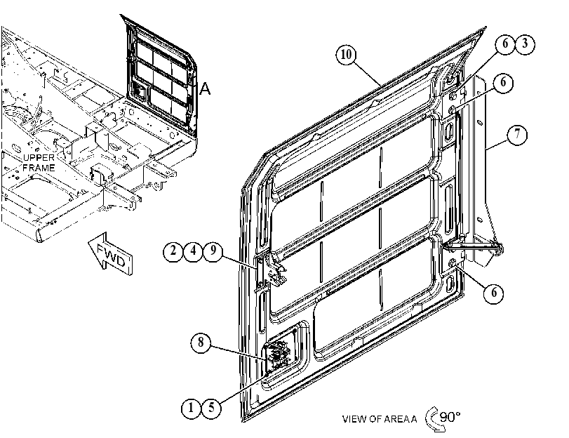 DOOR GP-HOOD 5267560 CAT