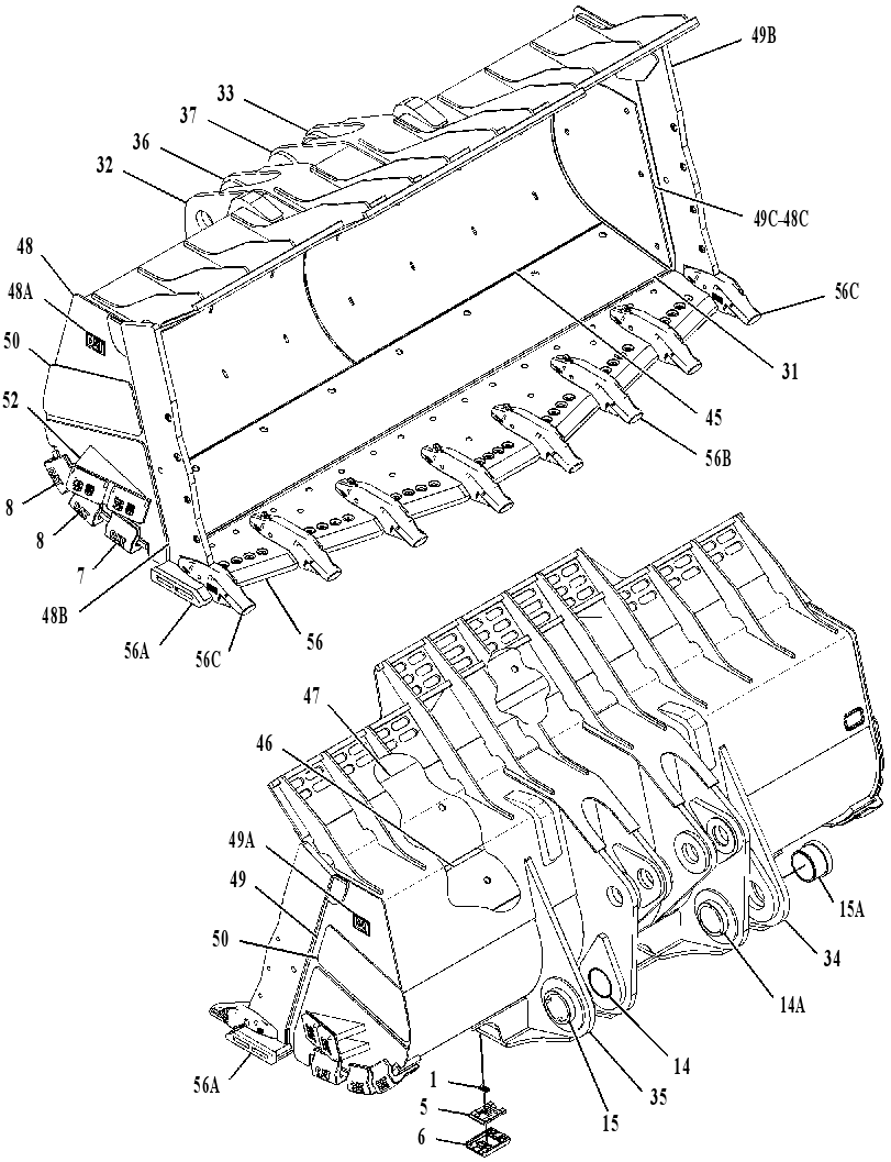 BUCKET AS-PENETRATION 3109081 CAT