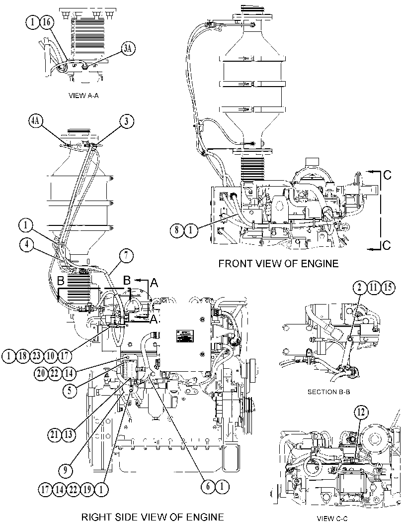 Проводка модуля AdBlue 3787051 CAT