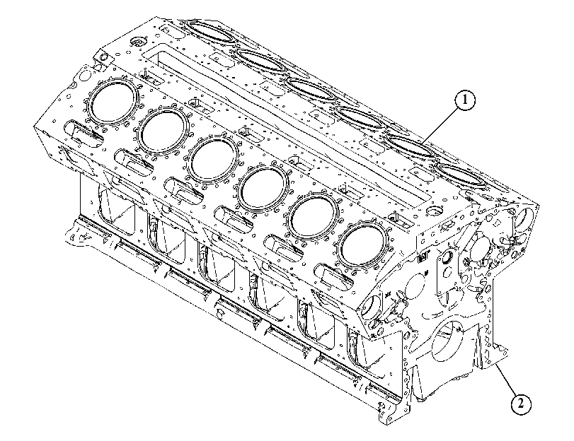 Блок цилиндров в сборе 4567076 CAT