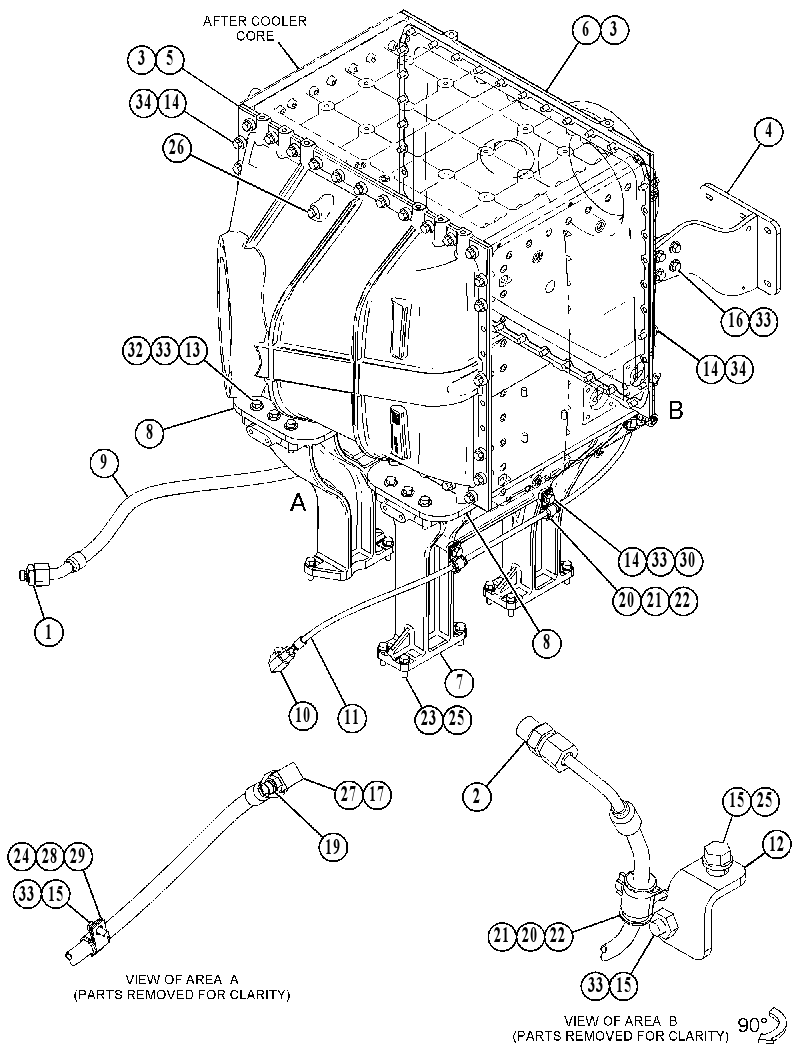 MOUNTING GP-AFTERCOOLER 4711955 CAT