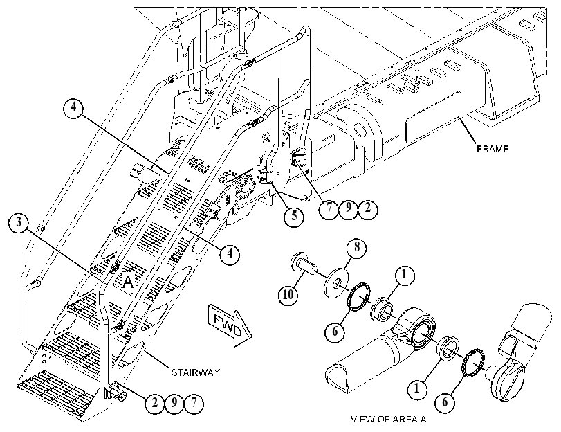 Поручень 5162401 CAT