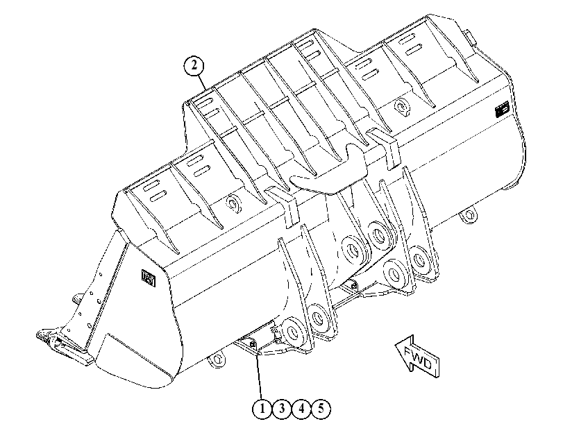 Ковш скальный 4644863 CAT