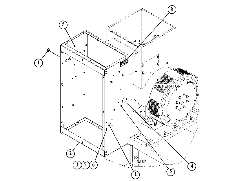ENCLOSURE GP-GENSET 4490638 CAT