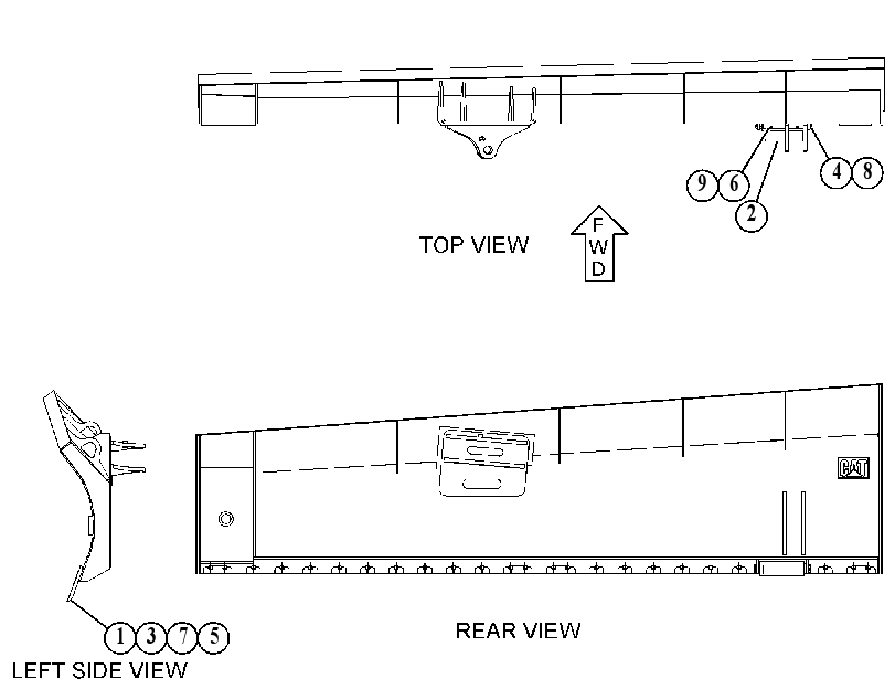 MOLDBOARD AS 5255599 CAT