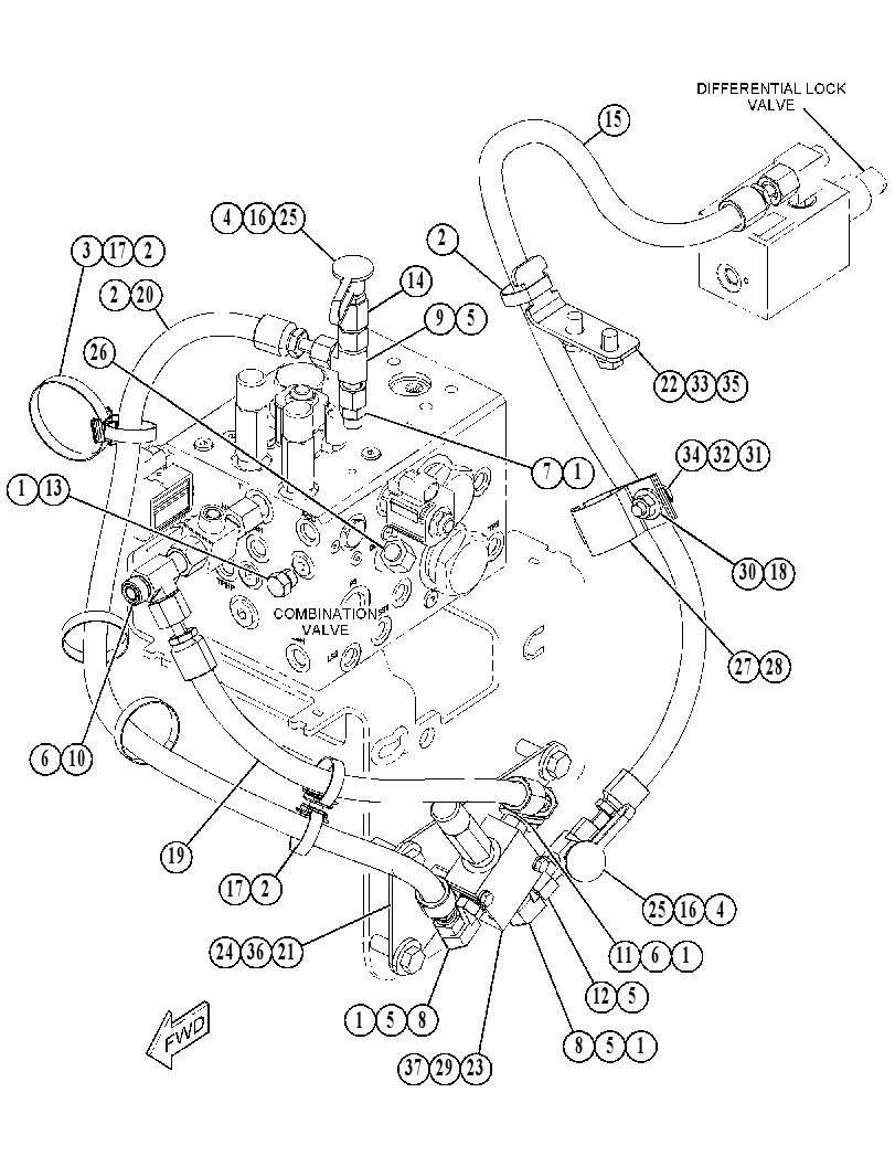 KIT-HYDRAULIC LINES 5162638 CAT