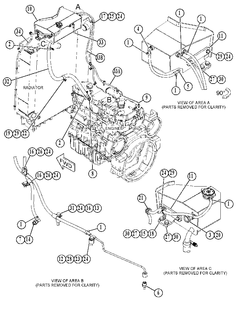 TANK & MTG GP-COOLANT 5137168 CAT