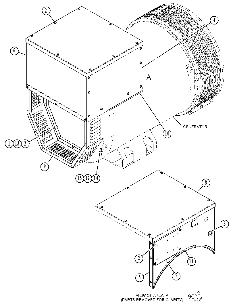 Кожух генератора 5159687 CAT