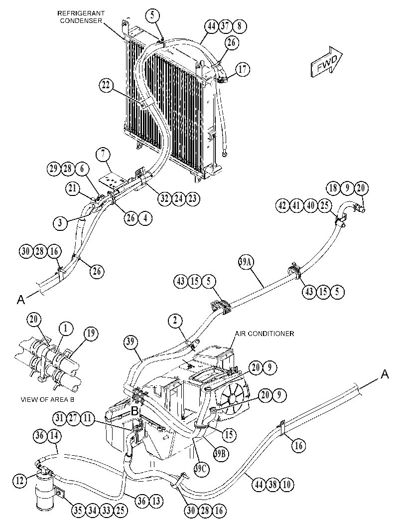 LINES GP-HEATER & AIR COND 4328616 CAT